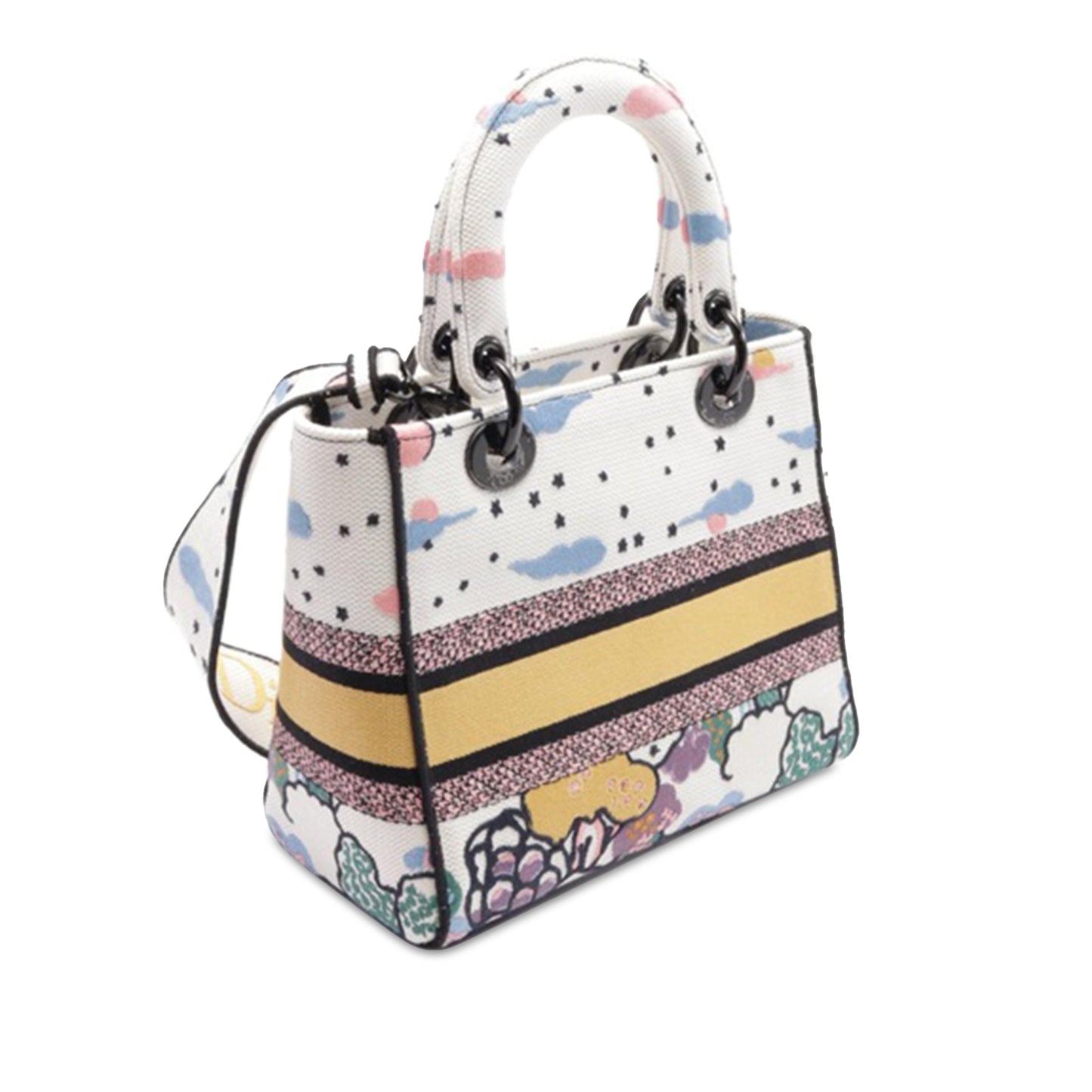 Medium Canvas Embroidered Ciel De Reve Lady D Lite