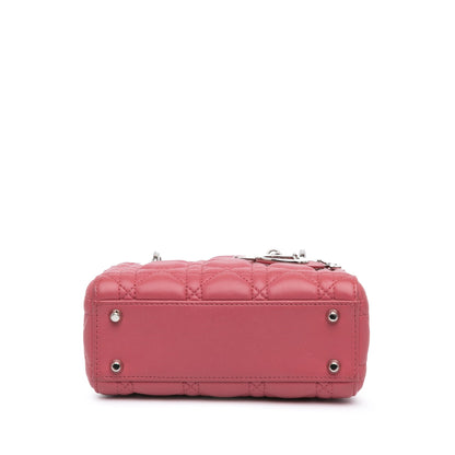 Mini Lambskin Cannage Lady Dior
