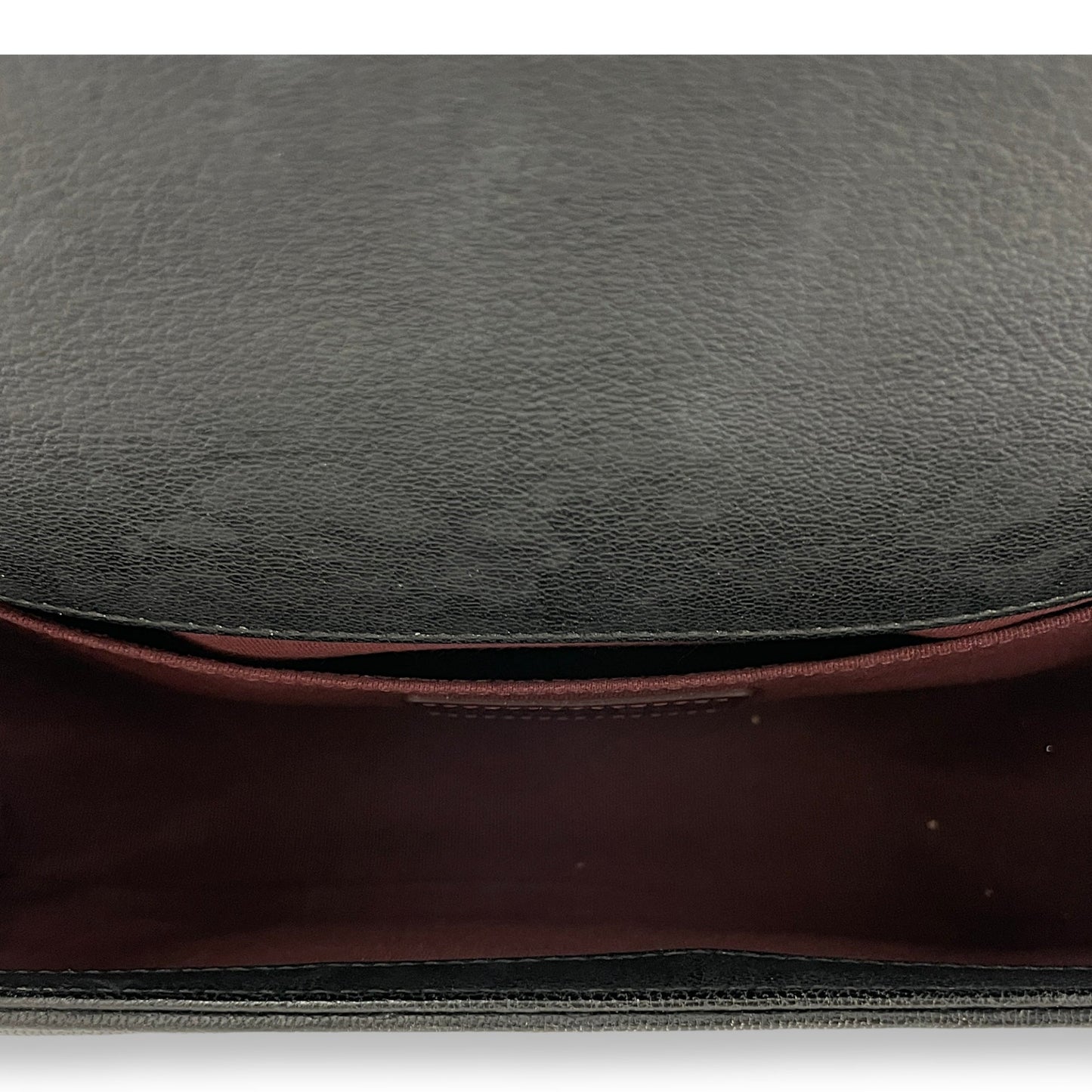 Boy Old Medium Black Shoulder Bag in Goat Leather, Ruthenium hardware