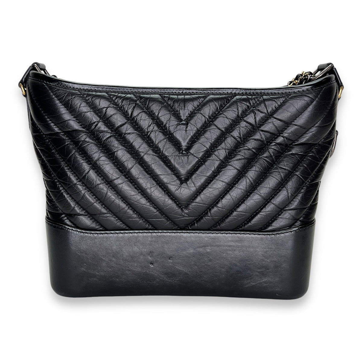 Gabrielle Shoulder Bag in Calfskin   Gold hardware