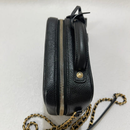 Chanel Filigree Mini Vanity Case 2019 Caviar Leather Black