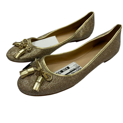 Shoes Designer By Coach In Gold, Size:7