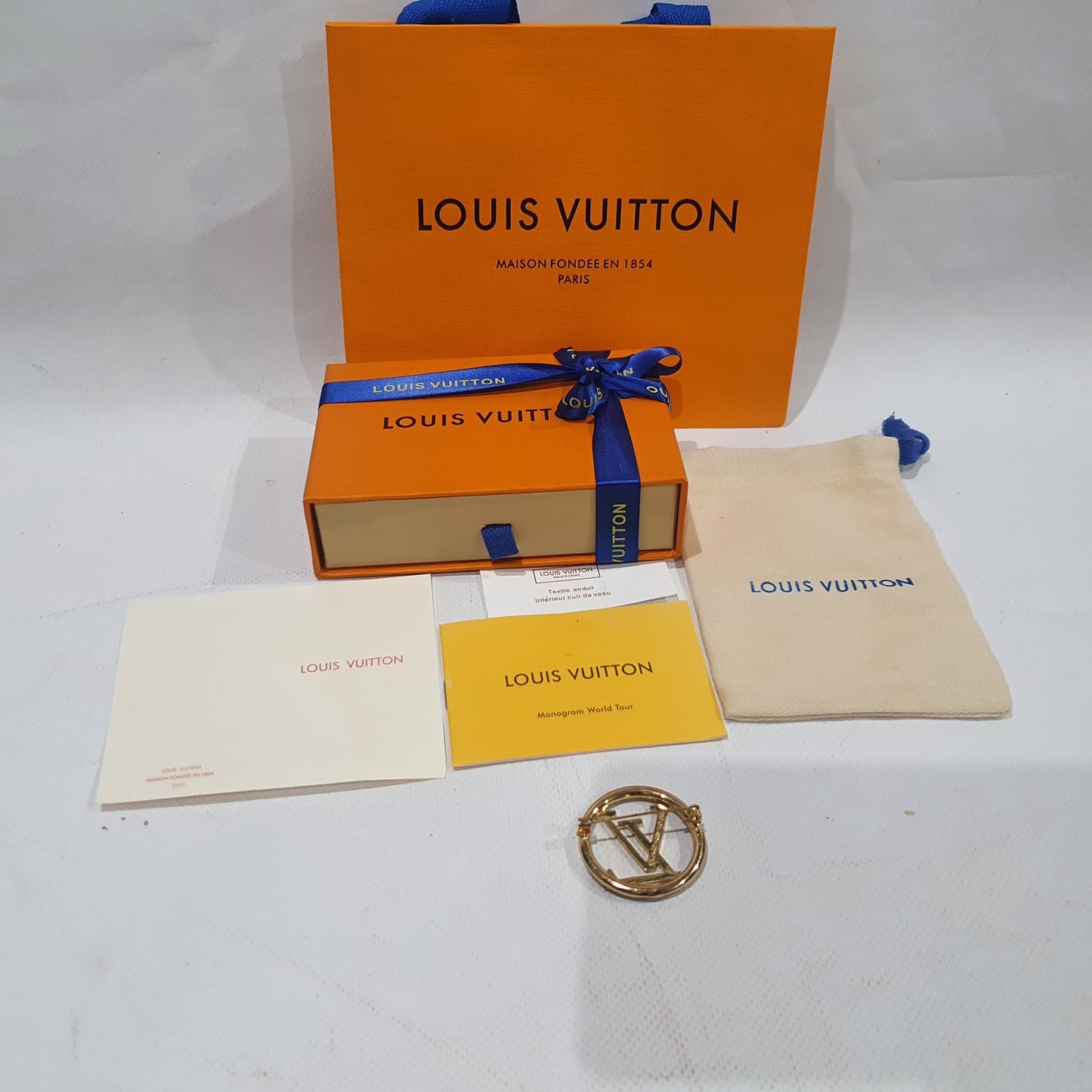 Louis  Vuitton Necklace, Earrings and Brooch Set