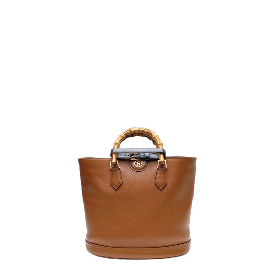 GUCCI BAMBOO TOTE BROWN