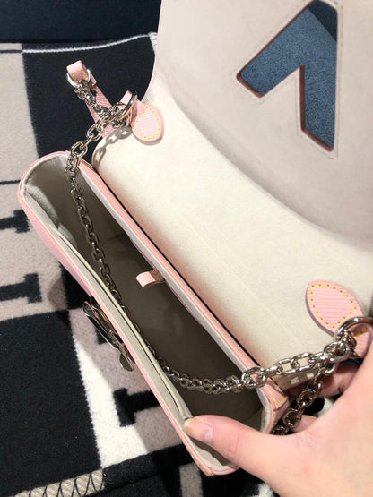 Louis-Vuitton Empreinte Daily Pouch Rose Poudre