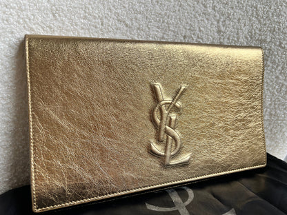 Yves Saint Laurent (YSL) Gold Belle de Jour Clutch