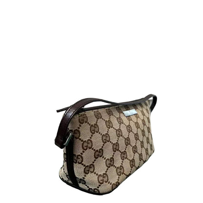 Gucci Vintage GG Monogram Purse Small Brown
