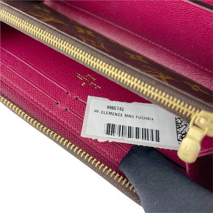 Louis-Vuitton Clemence Wallet Monogram Canvas Brown GHW