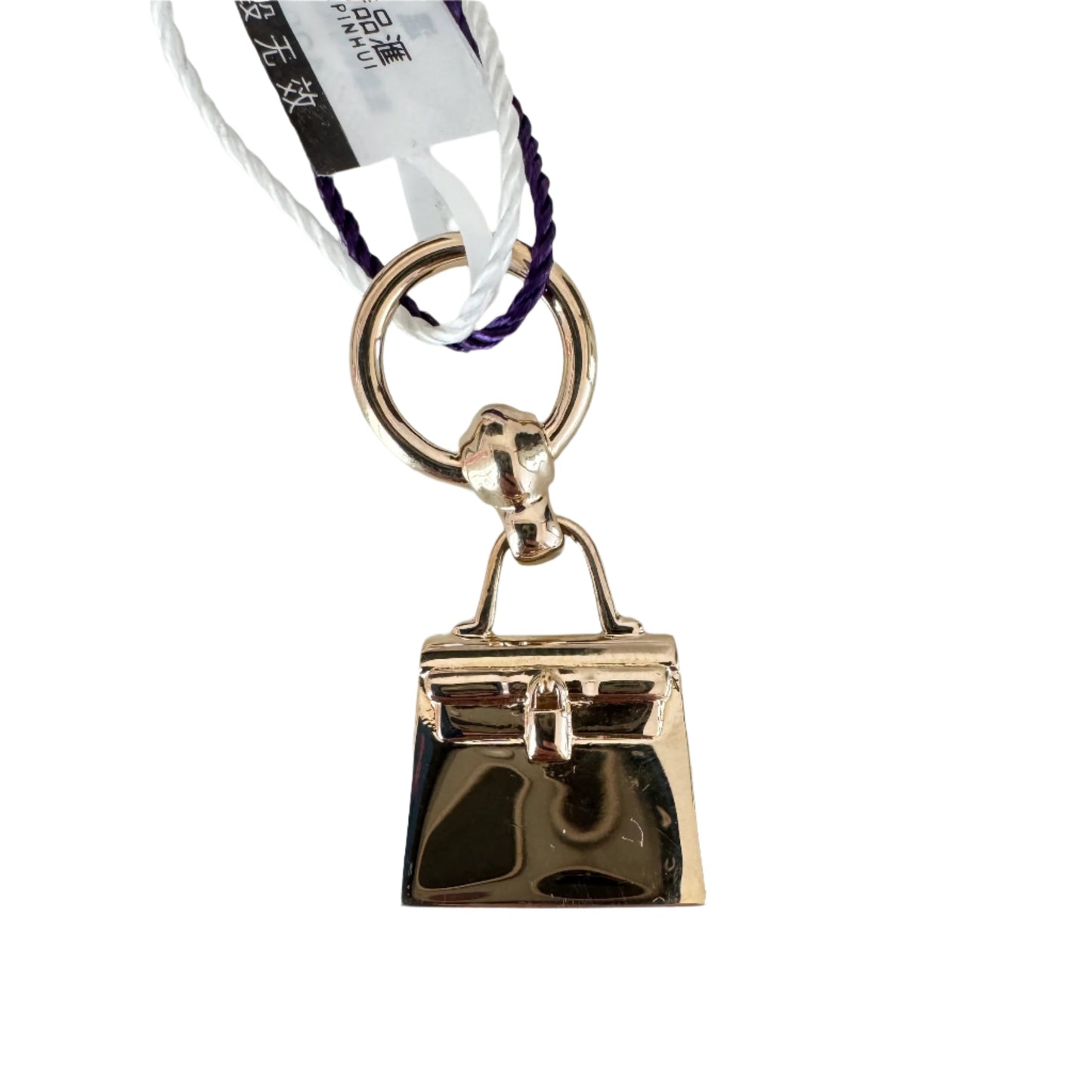Hermès Top Kelly Pendant Light Rose Gold Necklace Charm Scarf Ring