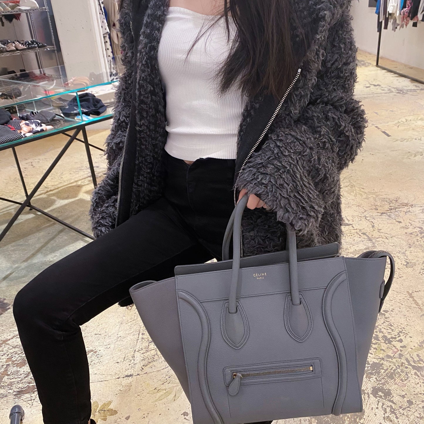 Celine Grey Phantom Bag