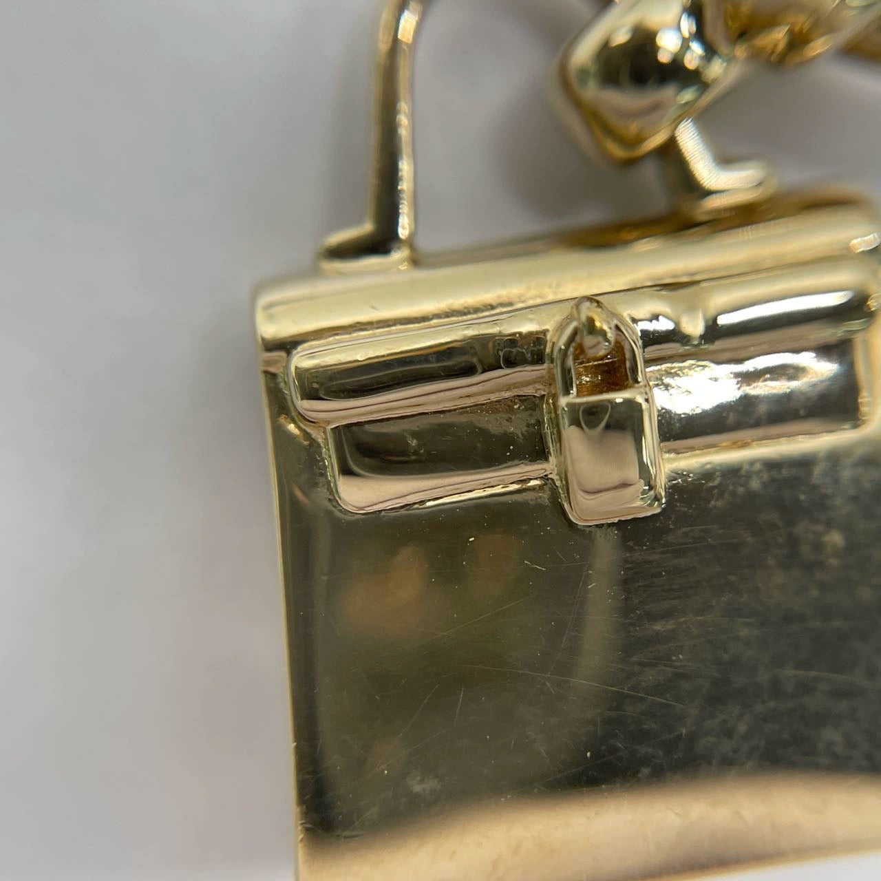 Hermès Top Kelly Pendant Light Rose Gold Necklace Charm Scarf Ring