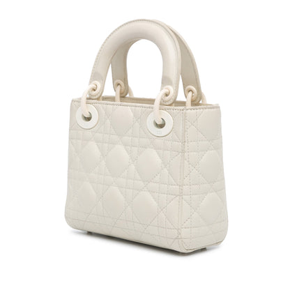 Mini Ultra Matte Calfskin Cannage Lady Dior