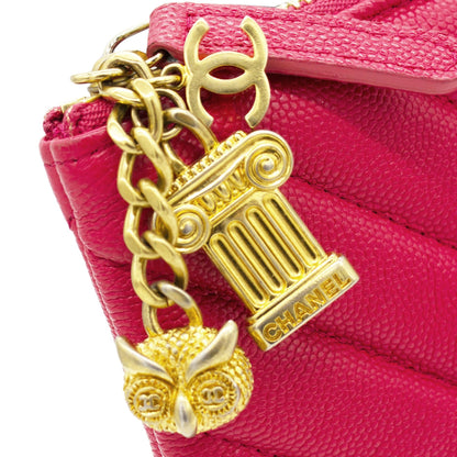 Ancient O-case Ancient Greek Charms Pouch Fushia