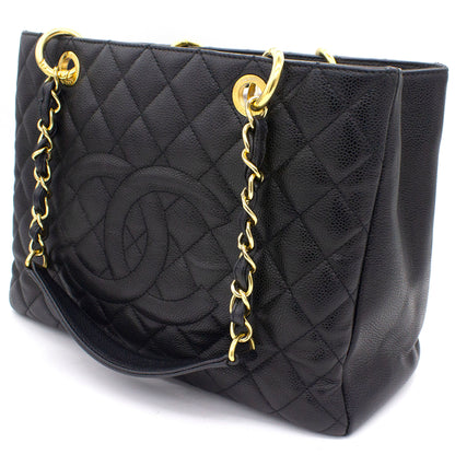 Caviar Grand Shopping Tote GST Black