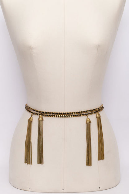 Long collier pompons Chanel Automne
