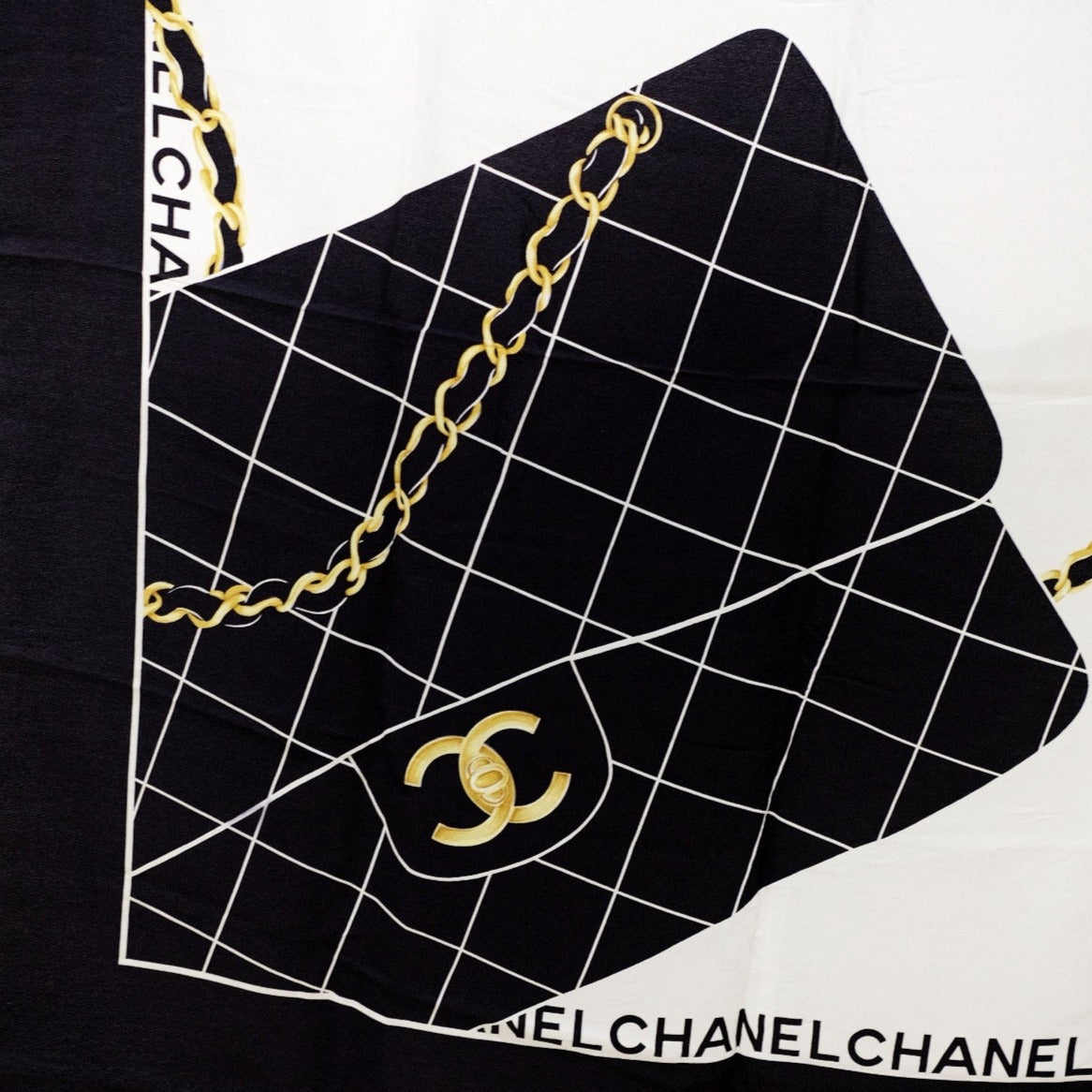 Chanel vintage silk scarf