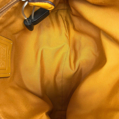 Crossbody Designer By Coach In Yellow, Size:Medium