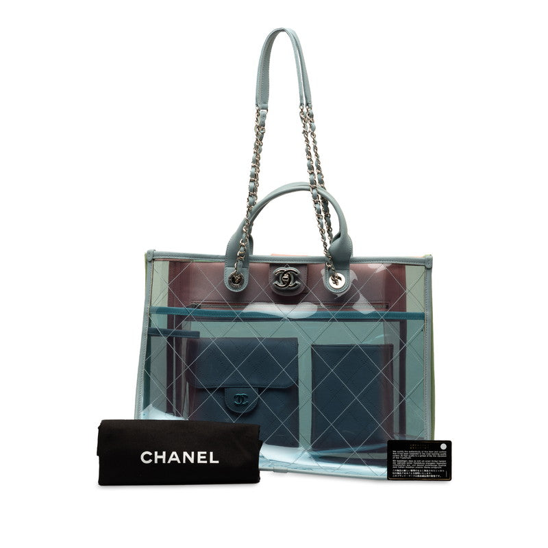Chanel Coco Splash Shopping Tote Plastic Tote Bag A57411 in Excellent condition