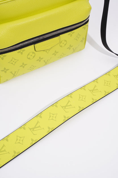 Louis Vuitton Outdoor Messenger Bag Neon Green Coated Canvas