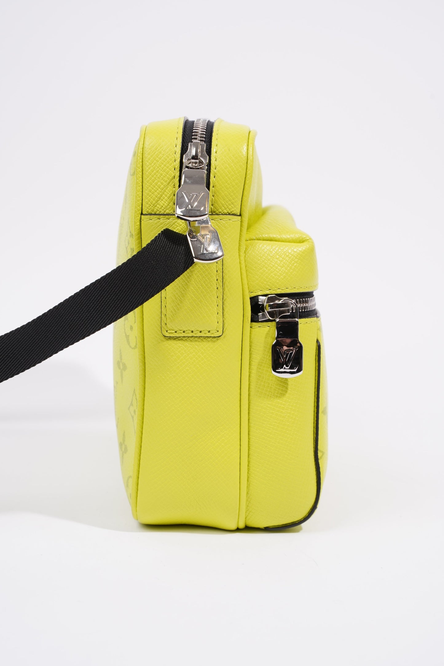 Louis Vuitton Outdoor Messenger Bag Neon Green Coated Canvas