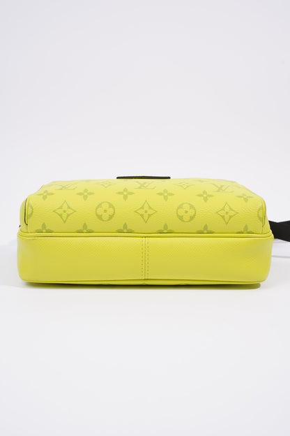 Louis Vuitton Outdoor Messenger Bag Neon Green Coated Canvas