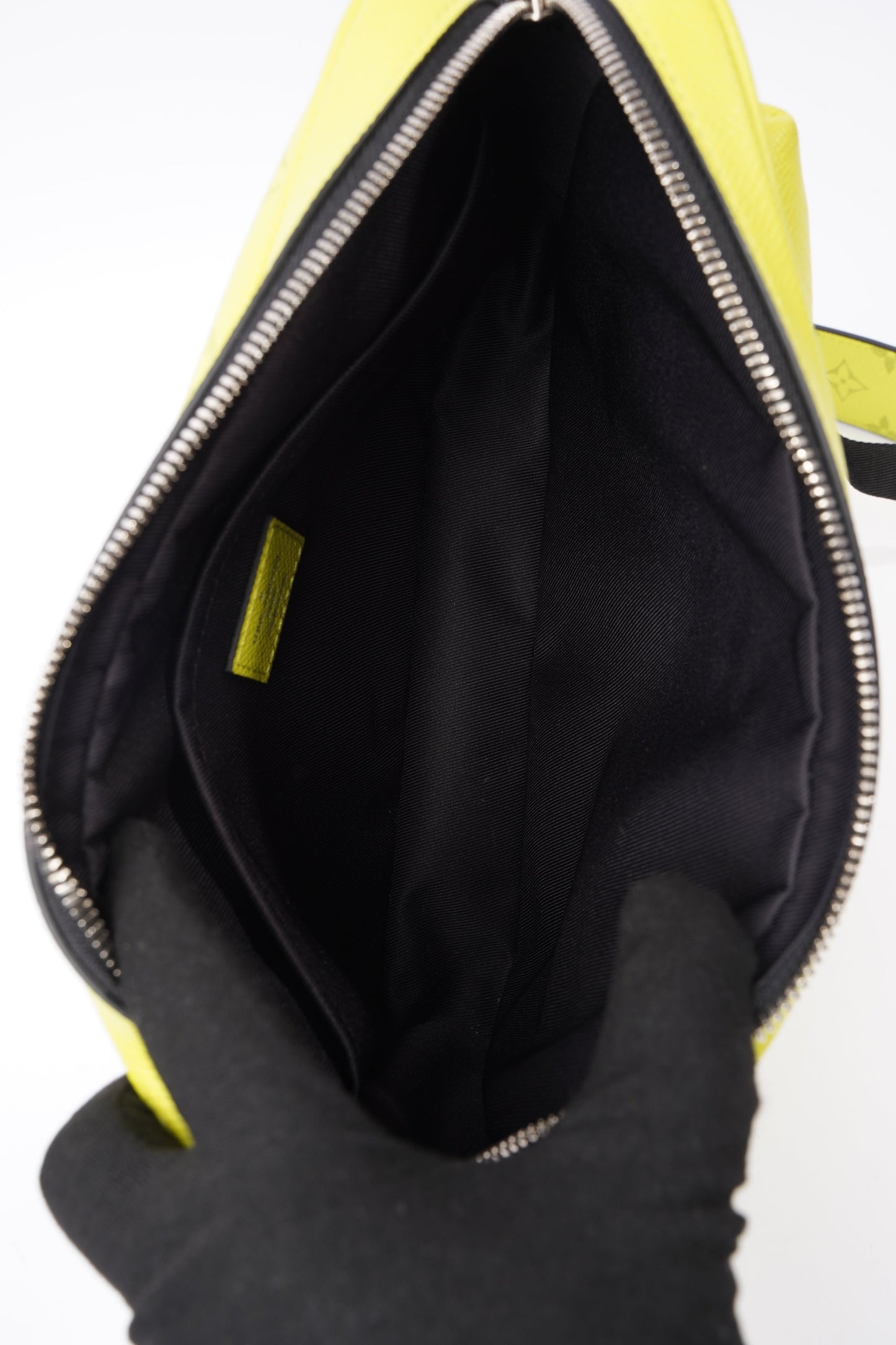 Louis Vuitton Outdoor Messenger Bag Neon Green Coated Canvas