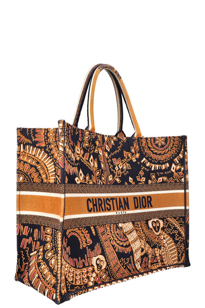 CHRISTIAN DIOR Animal Book Tote Large Monkey