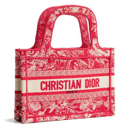 DIOR Book Tote Mini- Red/Cream
