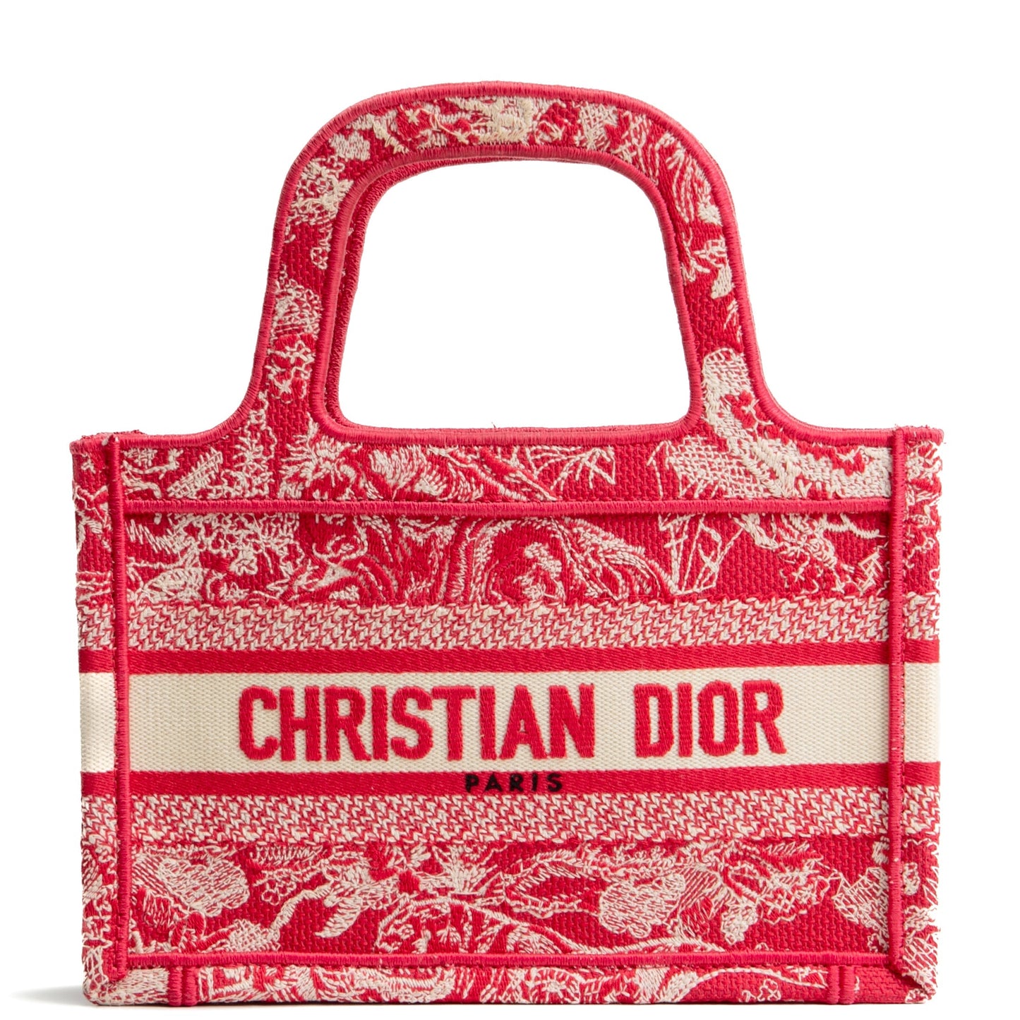 DIOR Book Tote Mini- Red/Cream