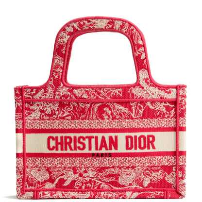 DIOR Book Tote Mini- Red/Cream