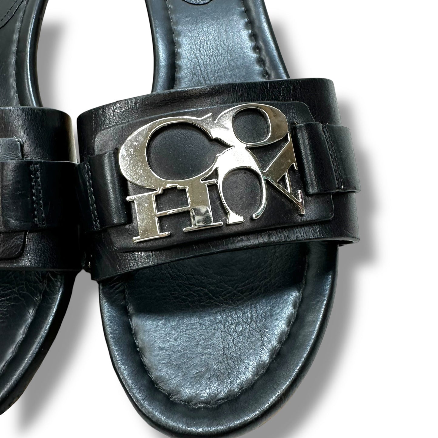Sandals Designer By Coach In Black, Size: 9