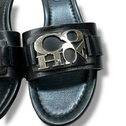 Sandals Designer By Coach In Black, Size: 9