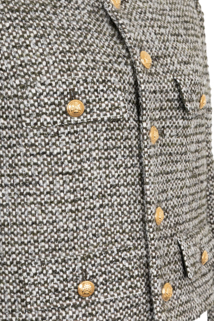 CELINE Chausseur Tweed Jacket Green