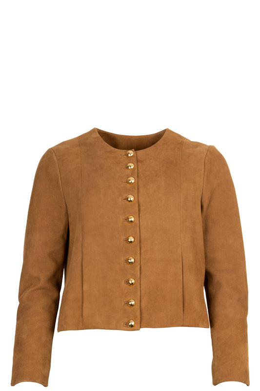 CELINE Jacket Suede Brown