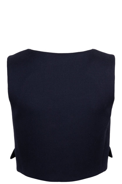 CELINE Top Tricotine Navy