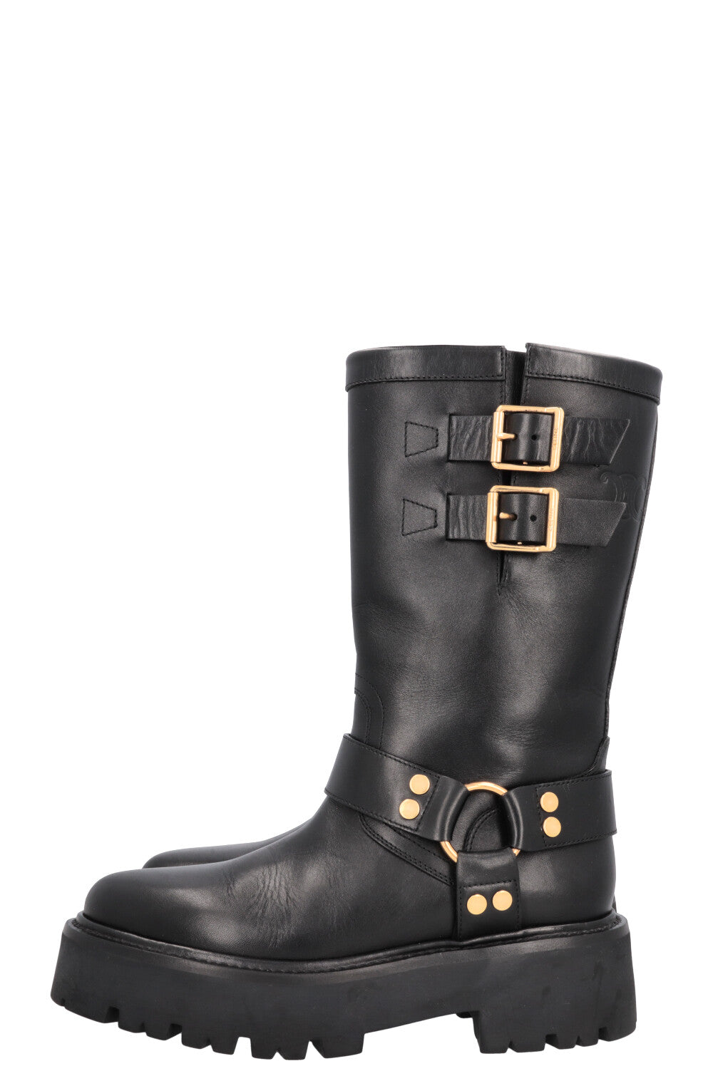 CELINE Biker Boots Black