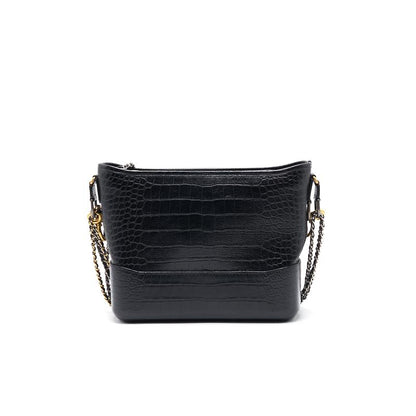 Chanel’s Medium Gabrielle Hobo Bag Crocodile Embossed Calfskin Black