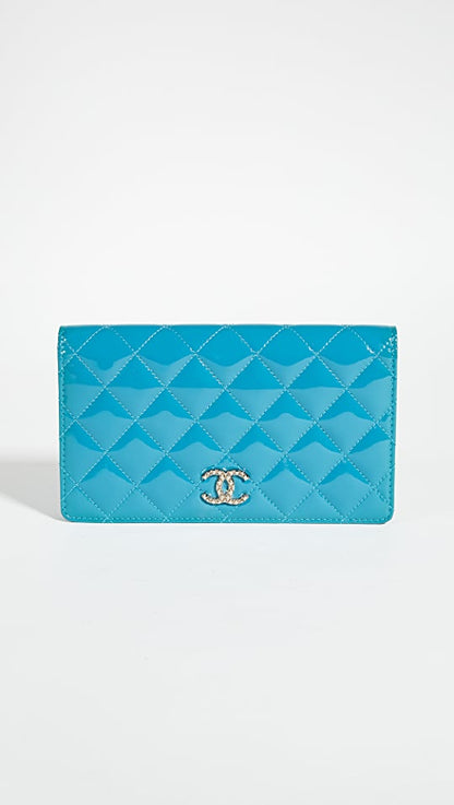 CHANEL BRILLIANT MATELASSE  PATENT  WALLET