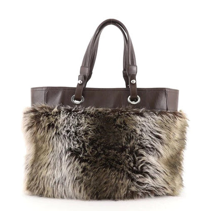 CHANEL BIARRITZ FUR LARGE TOTE BAG