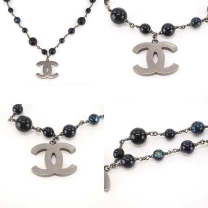 CHANEL CC 10A VINTAGE BLACK PEARL NECKLACE