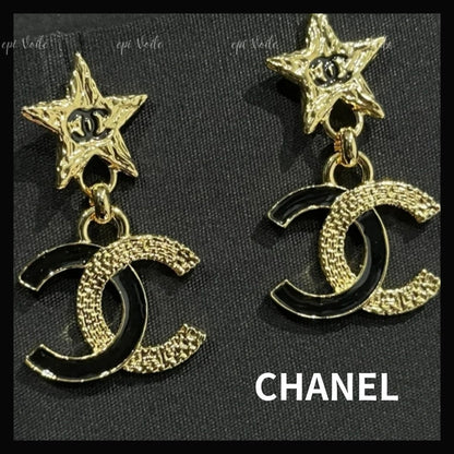 CHANEL CC STAR DROP EARRINGS