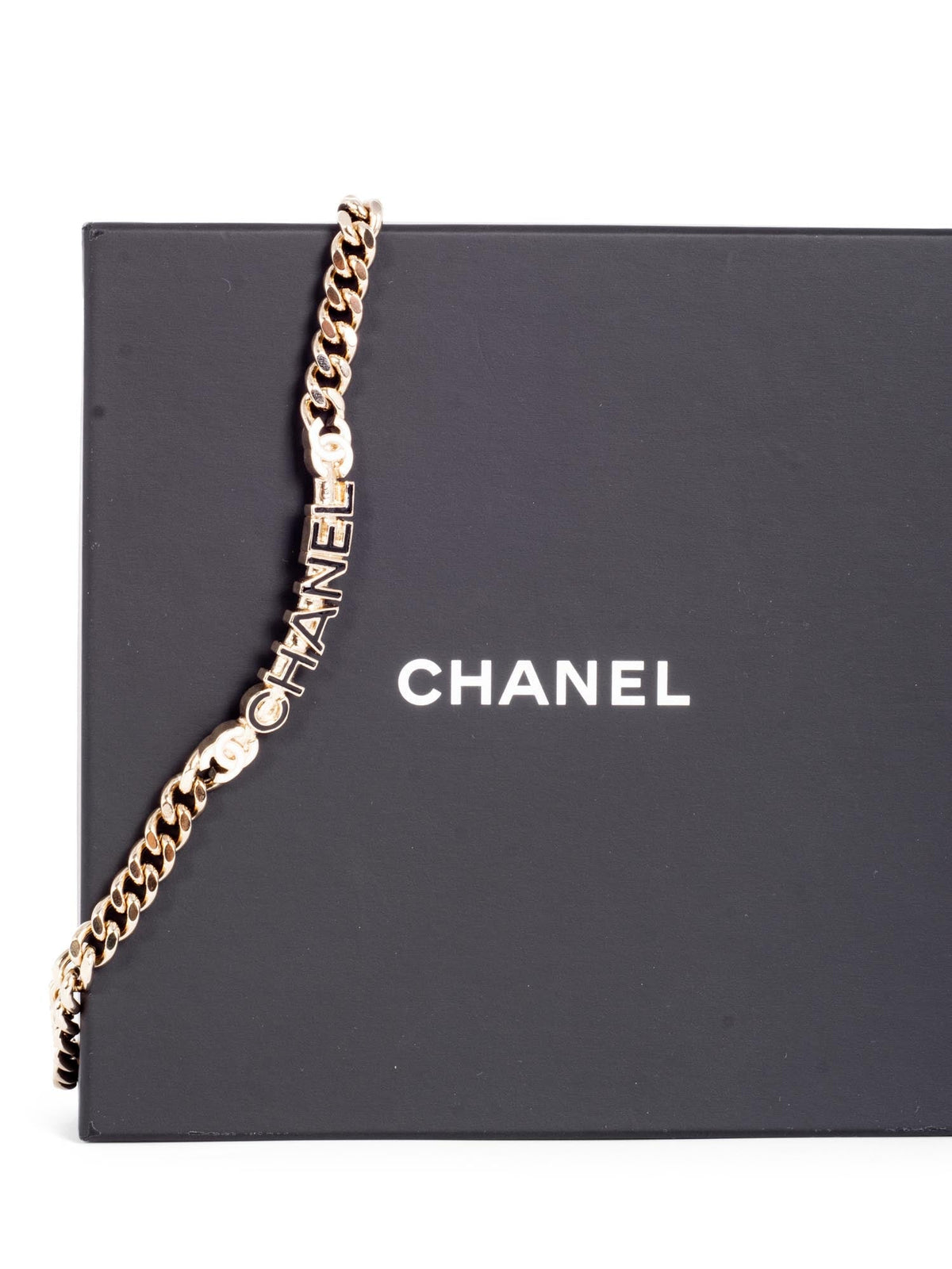 Chanel CC Logo Chocker Necklace Gold