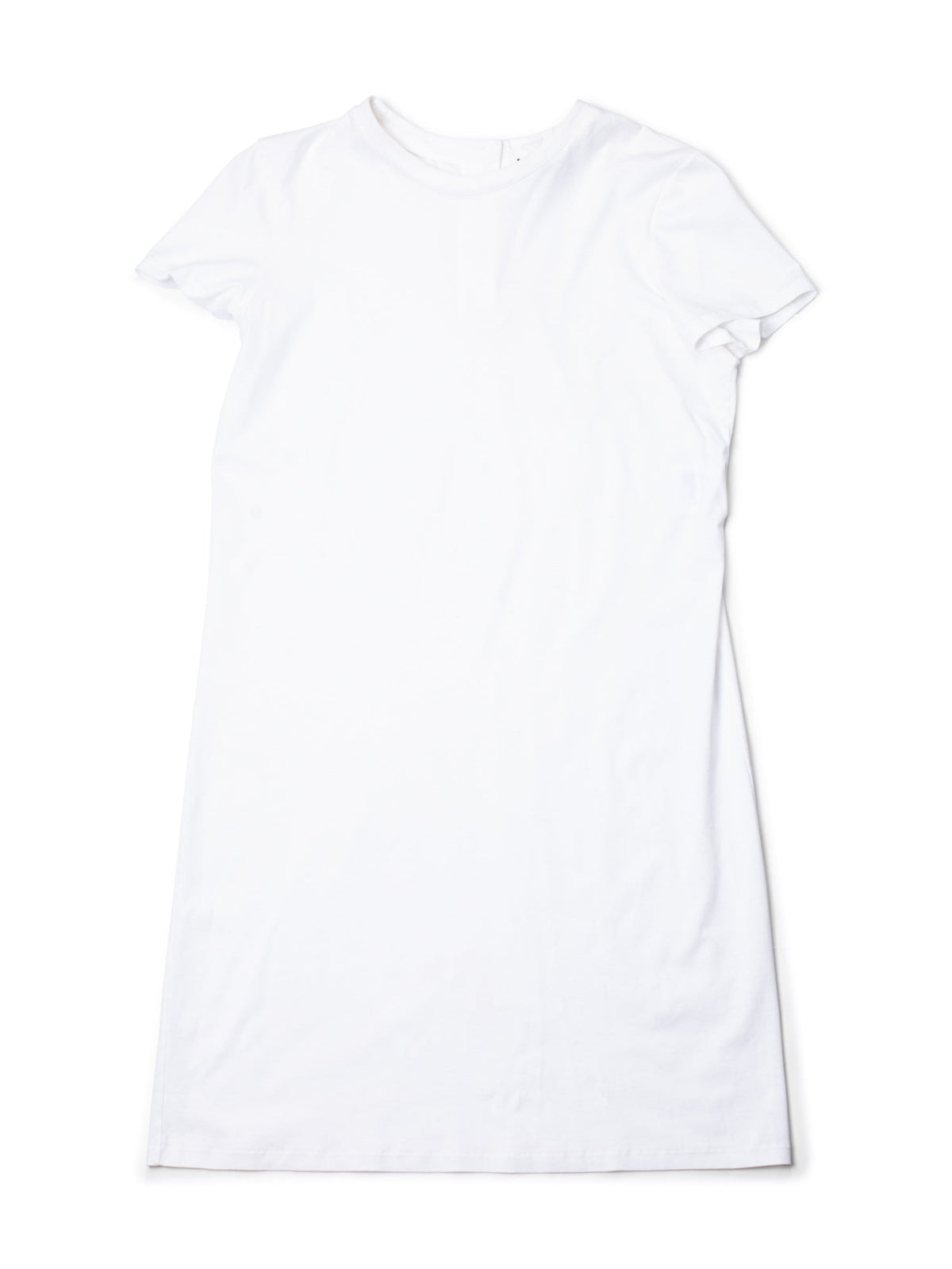 Chanel CC Logo Cotton T-Shirt Dress White