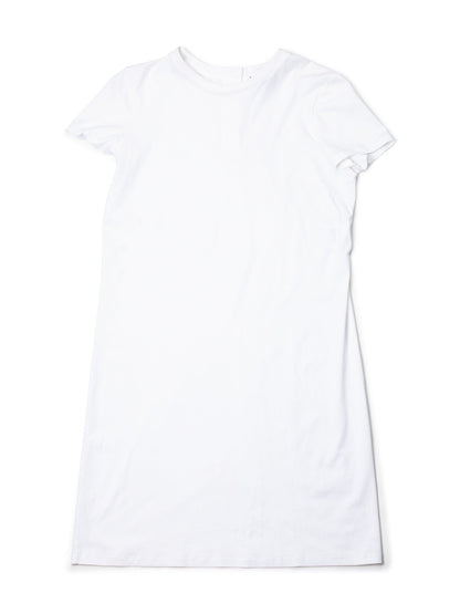 Chanel CC Logo Cotton T-Shirt Dress White