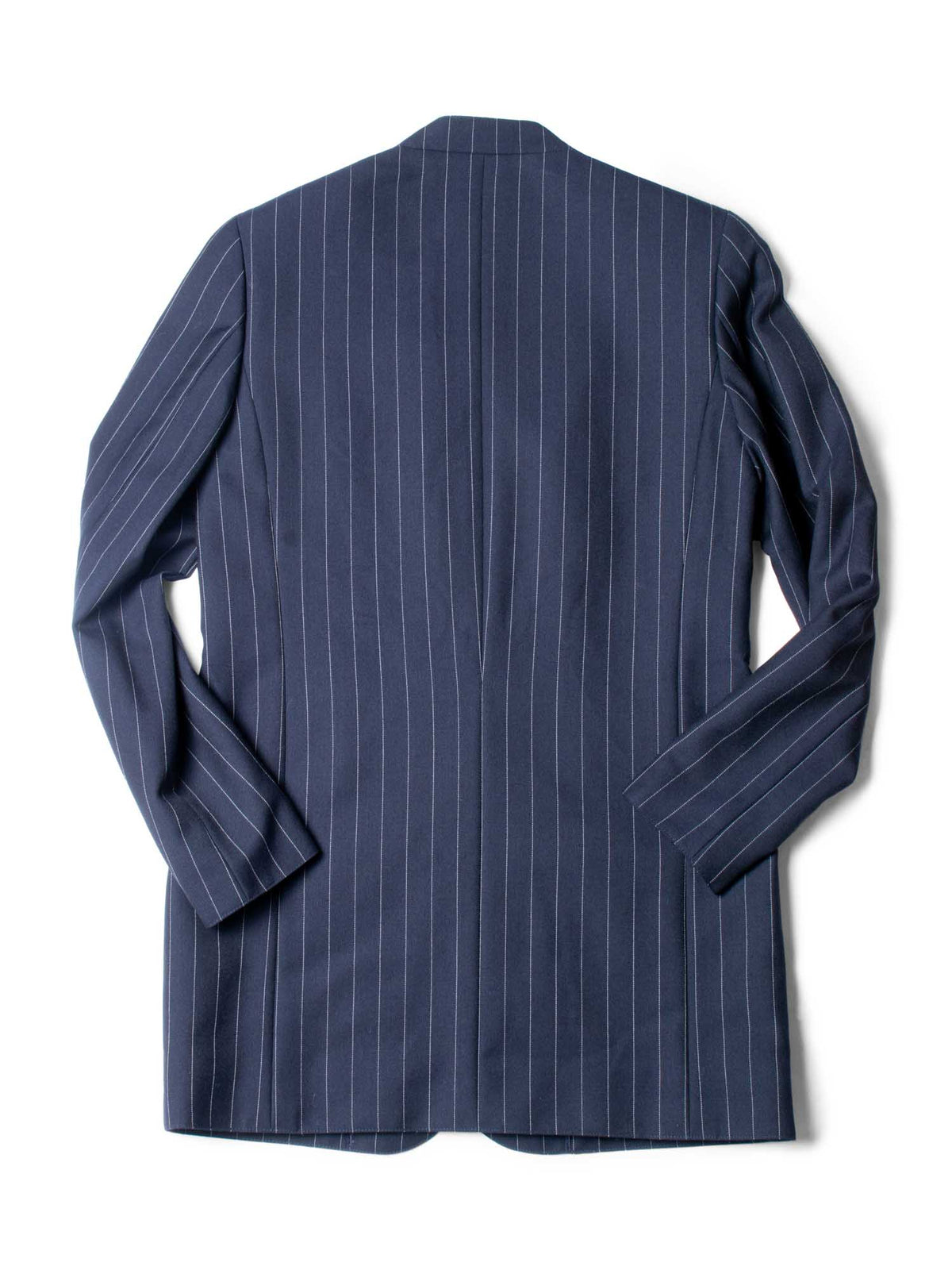 Chanel CC Logo Striped Jacket Navy Blue