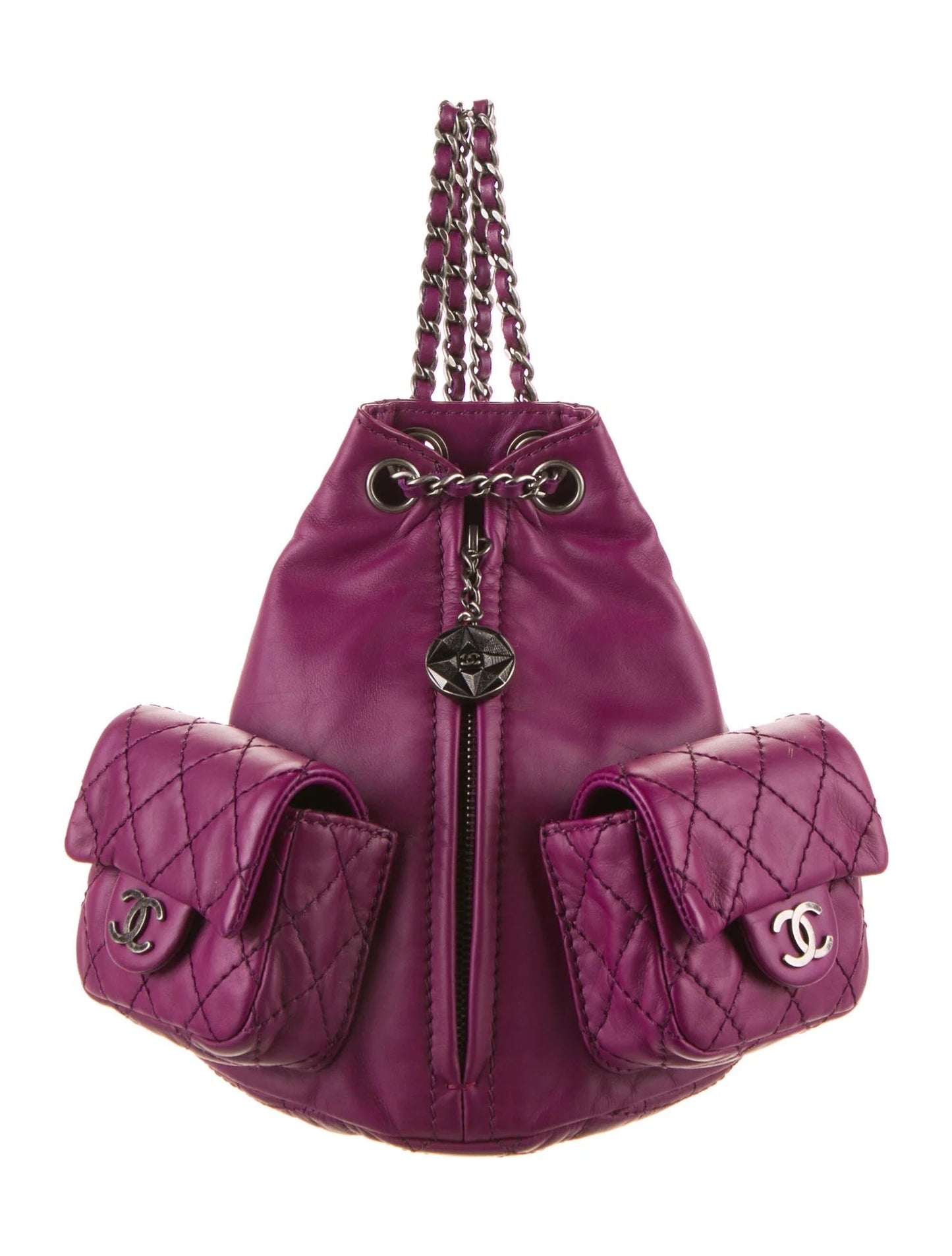 CHANEL CC QUILTED LAMBSKIN MINI BACKPACK