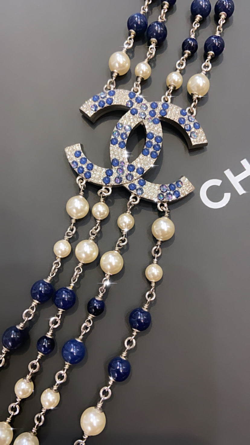 CHANEL CC MULTI CHAIN NECKLACE