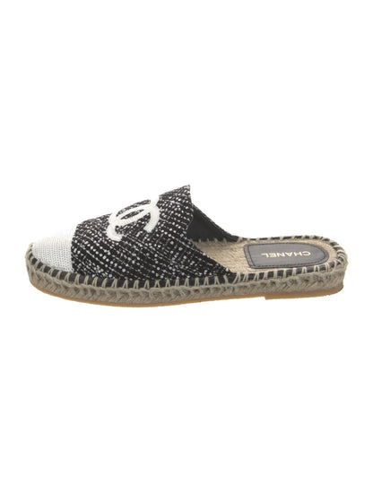 CHANEL CC SEQUIN MULE ESPADRILLES