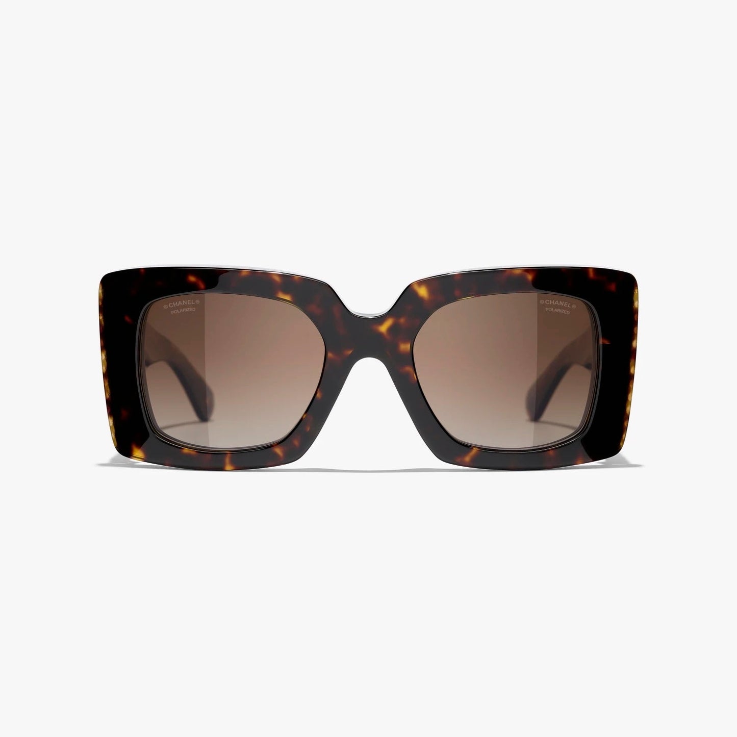 CHANEL CC SQUARE SUNGLASSES WITH FAUX PEARLS