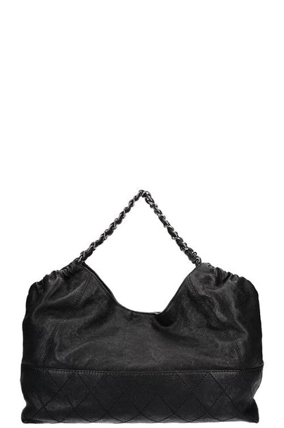 CHANEL CALFSKIN LEATHER COCO CABAS BAG